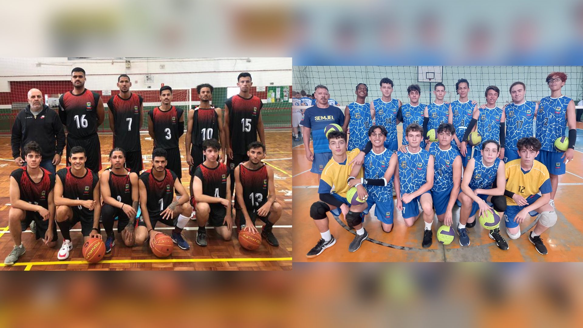 Equipes masculinas de Voleibol e Basquetebol participam da primeira fase dos Jogos da Juventude 2023