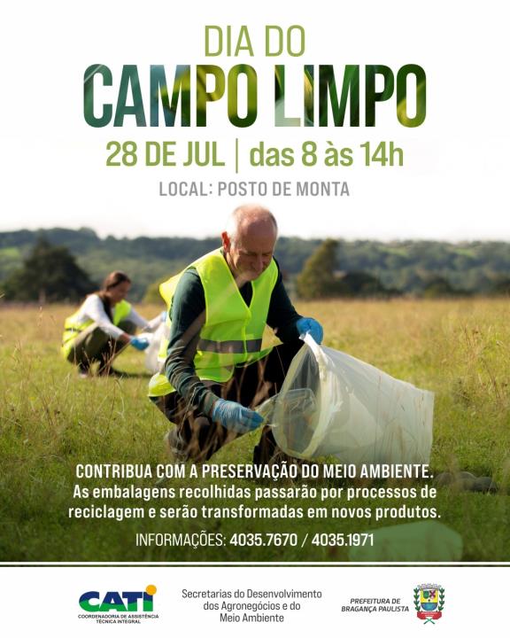 Celebração do “Dia do Campo Limpo” destaca a consciência ambiental dos produtores de Bragança Paulista