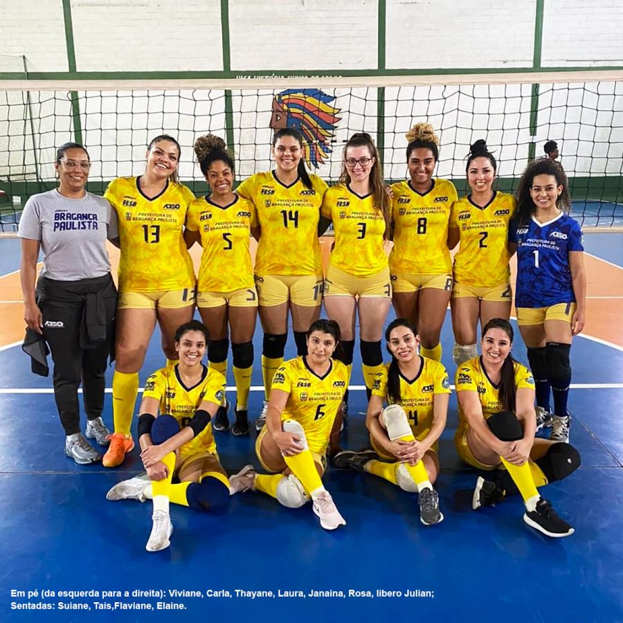 Equipe Feminina de Bragança Paulista entra em quadra no próximo sábado (29/07) pela Copa Vinhedo de Voleibol 2023